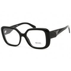 Prada Women's Eyeglasses - Black Square Plastic Frame Clear Lens | 0PR 10ZV 1AB1O1