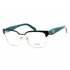 Prada Women's Eyeglasses - Black/Silver Metal Square Shape Frame | 0PR 65YV GAQ1O1