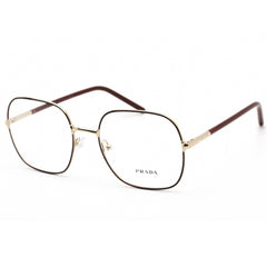 Prada Women's Eyeglasses - Bordeaux Full Rim Metal Frame Clear Lens | 0PR 56WV 09B1O1