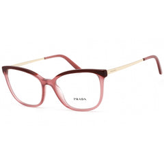 Prada Women's Eyeglasses - Bordeaux/Opal Cherry Cat Eye Plastic | 0PR 07WV 08N1O1