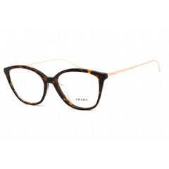 Prada Women's Eyeglasses - Clear Lens Havana Plastic Cat Eye Frame | 0PR 11VVF 2AU1O1