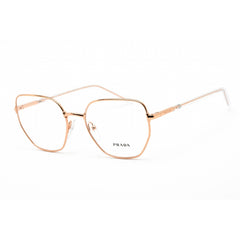 Prada Women's Eyeglasses - Clear Lens Pink Gold Metal Cat Eye Frame | 0PR 60WV SVF1O1
