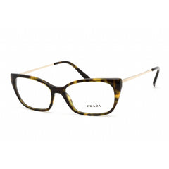 Prada Women's Eyeglasses - Dark Havana Cat Eye Full-Rim Frame | 0PR 14XV 2AU1O1