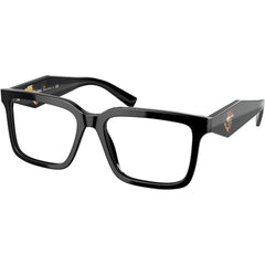 Prada Women's Eyeglasses - Full Rim Black Acetate Rectangular Frame | 0PR10YV 1AB1O1
