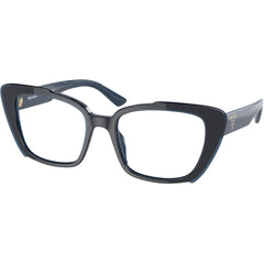 Prada Women's Eyeglasses - Full Rim Blue Plastic Cat Eye Shape Frame | 0PR01YVF 08V1O1