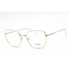 Prada Women's Eyeglasses - Full Rim Geometric Shape Gold Metal Frame | 0PR 60WV ZVN1O1