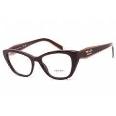 Prada Women's Eyeglasses - Garnet Red Plastic Cat Eye Shape Frame | 0PR 19WV VIY1O1