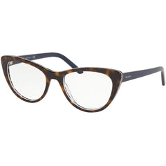Prada Women's Eyeglasses - Havana Blue Cat Eye Frame | PRADA 0PR 05XV 5121O151