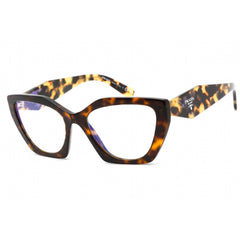 Prada Women's Eyeglasses - Havana Cat Eye Frame Clear Demo Lens | 0PR 26YS 2AU08N