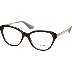 Prada Women's Eyeglasses - Havana Full Rim Cat Eye Frame | PRADA 0PR28SV 2AU1O154