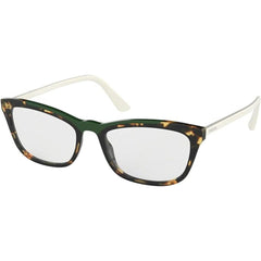 Prada Women's Eyeglasses - Havana Green Cat Eye Frame | PRADA 0PR 10VV 3211O154