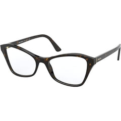 Prada Women's Eyeglasses - Havana Plastic Butterfly Frame | PRADA 0PR 11XV 2AU1O153