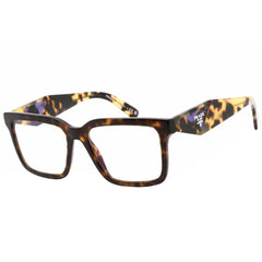Prada Women's Eyeglasses - Havana Rectangular Full-Rim Plastic Frame | 0PR 27YS 2AU08N