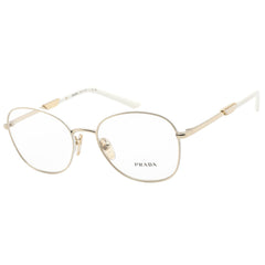 Prada Women's Eyeglasses - Pale Gold/Talco Frame Clear Demo Lens | 0PR 64YV 09U1O1