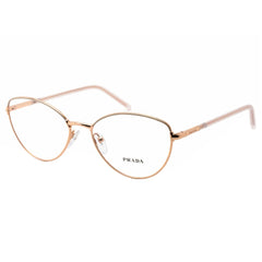 Prada Women's Eyeglasses - Powder Pink Gold Metal Cat-Eye Frame | 0PR 62WV 05R1O1