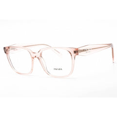 Prada Women's Eyeglasses - Rectangular Crystal Pink Plastic Frame | 0PR 17ZV 15J1O1