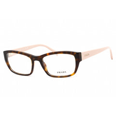 Prada Women's Eyeglasses - Rectangular Shape Tortoise Plastic Frame | 0PR 18OV 14G1O1