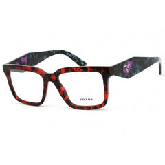 Prada Women's Eyeglasses - Scarlet Tortoise Full Rim Square Frame | 0PR 10YV 09Z1O1