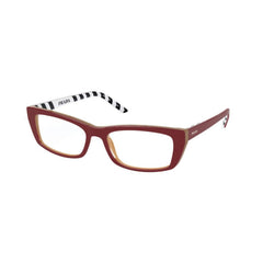 Prada Women's Eyeglasses - Top Red Beige Rectangular Frame | PRADA 0PR 10XV 5431O152
