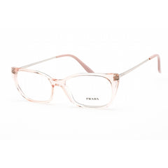 Prada Women's Eyeglasses - Transparent Rose Pink Plastic Cat Eye | 0PR 14XV 5381O1