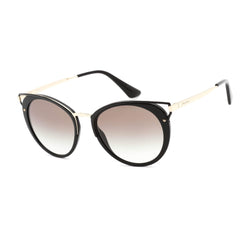 Prada Women's Sunglasses - Black Cat Eye Frame Grey Gradient Lens | PR66TS 1AB0A7