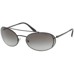 Prada Women's Sunglasses - Black Metal Full Rim Oval Frame | PRADA 0PR66VS 1AB0A761