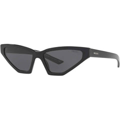 Prada Women's Sunglasses - Black Plastic Unique Frame | PRADA 0PR 12VS 1AB5S057