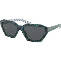 Prada Women's Sunglasses - Camouflage Green Plastic Frame | PRADA 0PR 03VS 4456Q057