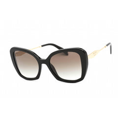 Prada Women's Sunglasses - Full Rim Black Plastic Butterfly Frame | 0PR 03YS 1AB0A7