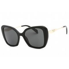 Prada Women's Sunglasses - Full Rim Black Plastic Butterfly Frame | 0PR 03YS 1AB5S0