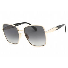 Prada Women's Sunglasses - Full Rim Pale Gold Metal Square Frame | 0PR 64ZS ZVN5W1