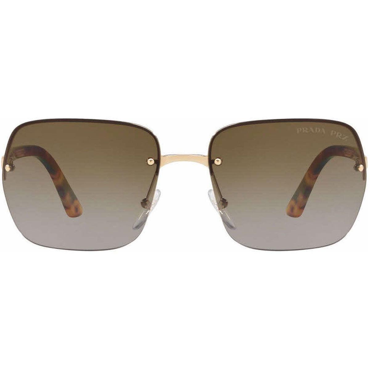 Prada Women s Sunglasses Heritage Polarized Gray Gradient Brown Lens 63VS ZVN6E162