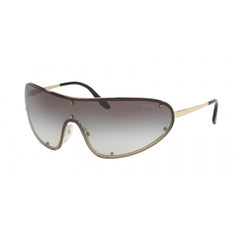 Prada Women's Sunglasses - Pale Gold Wraparound Metal Frame | PRADA 0PR73VS ZVN0A740