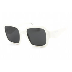 Prada Women's Sunglasses - Talc Rectangular Frame Dark Grey Lens | 0PR 28ZS 17K08Z
