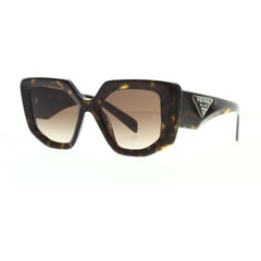 Prada Women's Sunglasses - Tortoise Plastic Full Rim Butterfly Frame | 14ZS 2AU6S1