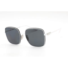 Prada Women's Sunglasses - White Dark Frame Grey Polarized Lens | 0PR 55YS 4615Z1