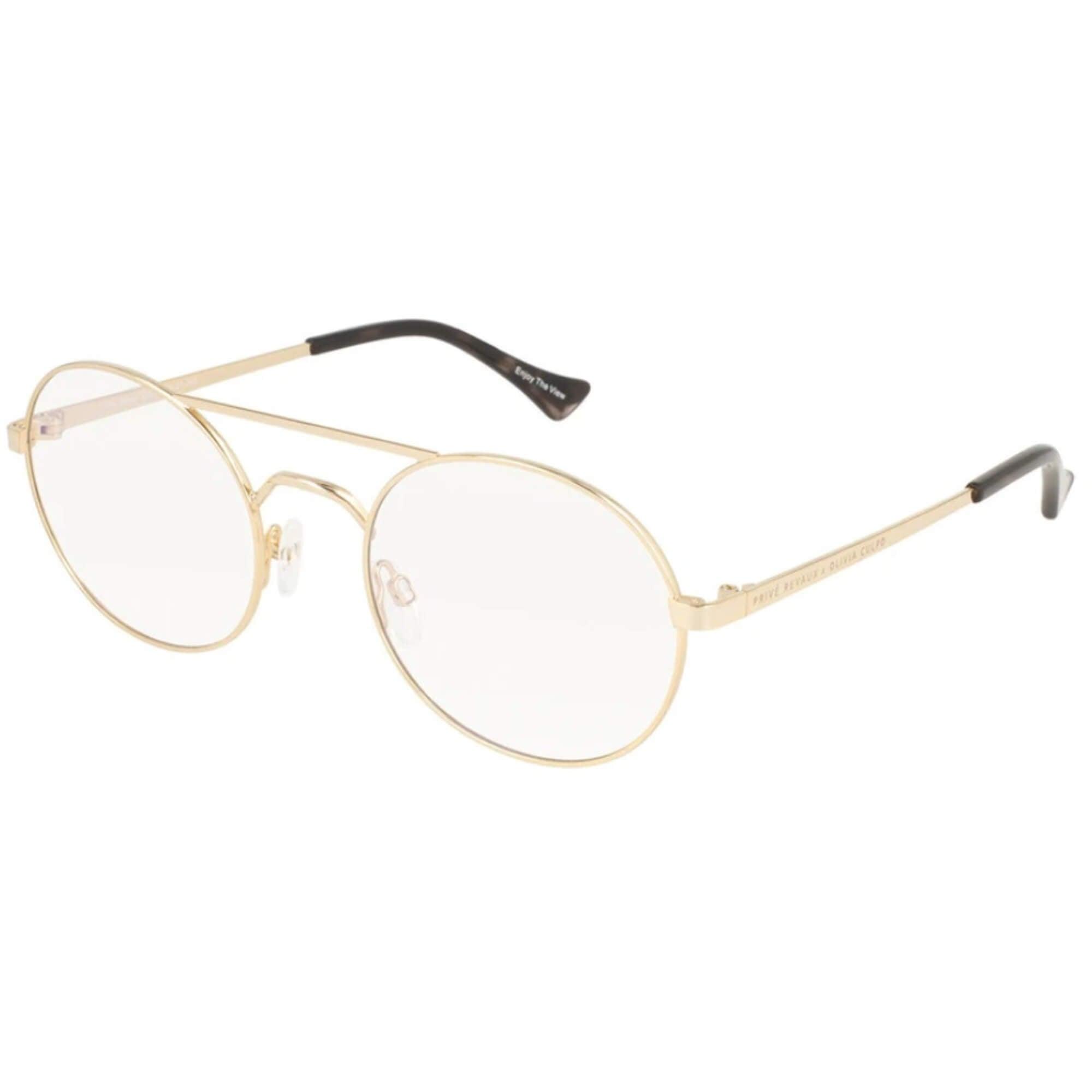 Prive Revaux Unisex Eyeglasses - Gold Round Full-Rim Frame | The Jane ...