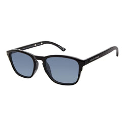 Prive Revaux Unisex Sunglasses - The Nelson Blue Lens | The Nelson Caviar Black