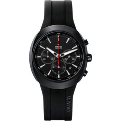Rado Men's Automatic Watch - D-Star Black Dial Silicone Rubber Strap | R15378159