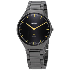 Rado Men's Automatic Watch - True Black Dial Gunmetal Ceramic Bracelet | R27972162