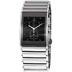 Rado Men's Chrono Watch - Integral Black Dial Stainless Steel Bracelet | R20849159
