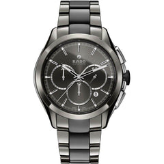 Rado Men's Chronograph Watch - Hyperchrome Grey Dial Two Tone Bracelet | R32276112