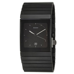 Rado Men's Quartz Watch - Ceramica Black Dial Bracelet | R21717152