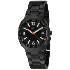 Rado Men's Quartz Watch - D-Star Black Dial Ceramic Bracelet | R15518152