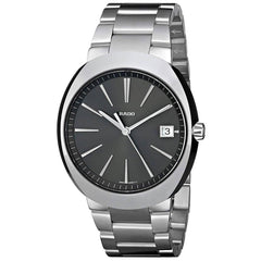 Rado Men's Quartz Watch - D-Star Grey & Black Dial Silver Tone Bracelet | R15943113