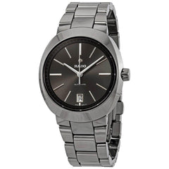 Rado Men's Quartz Watch - D-Star Grey Dial Silver Tone Ceramic Bracelet | R15762112