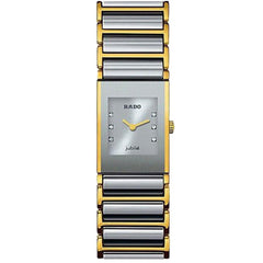 Rado Women's Diamond Watch - Integral Jubile Silver Tone Dial Bracelet | R20750702