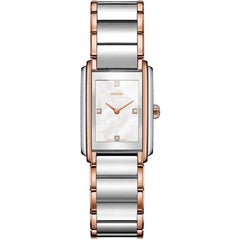 Rado Women's Diamond Watch - Integral MOP Dial Two Tone Bracelet | R20211903