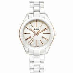 Rado Women's Swiss Quartz Watch - HyperChrome White Ceramic Bracelet | R32323012