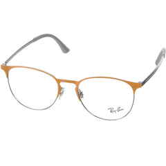 Ray Ban Men's Eyeglasses - Gunmetal and Orange Metal Frame | 0RX6375-2949-51-18-145